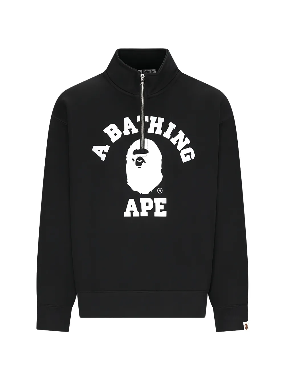 A BATHING APE® College logo-print sweater - Nero