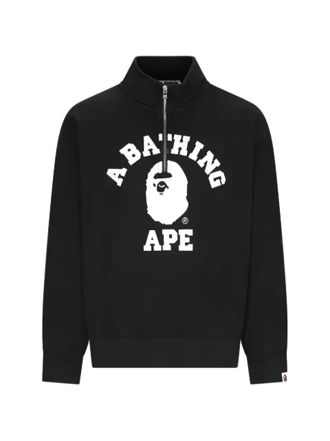 A BATHING APE® College logo-print sweater
