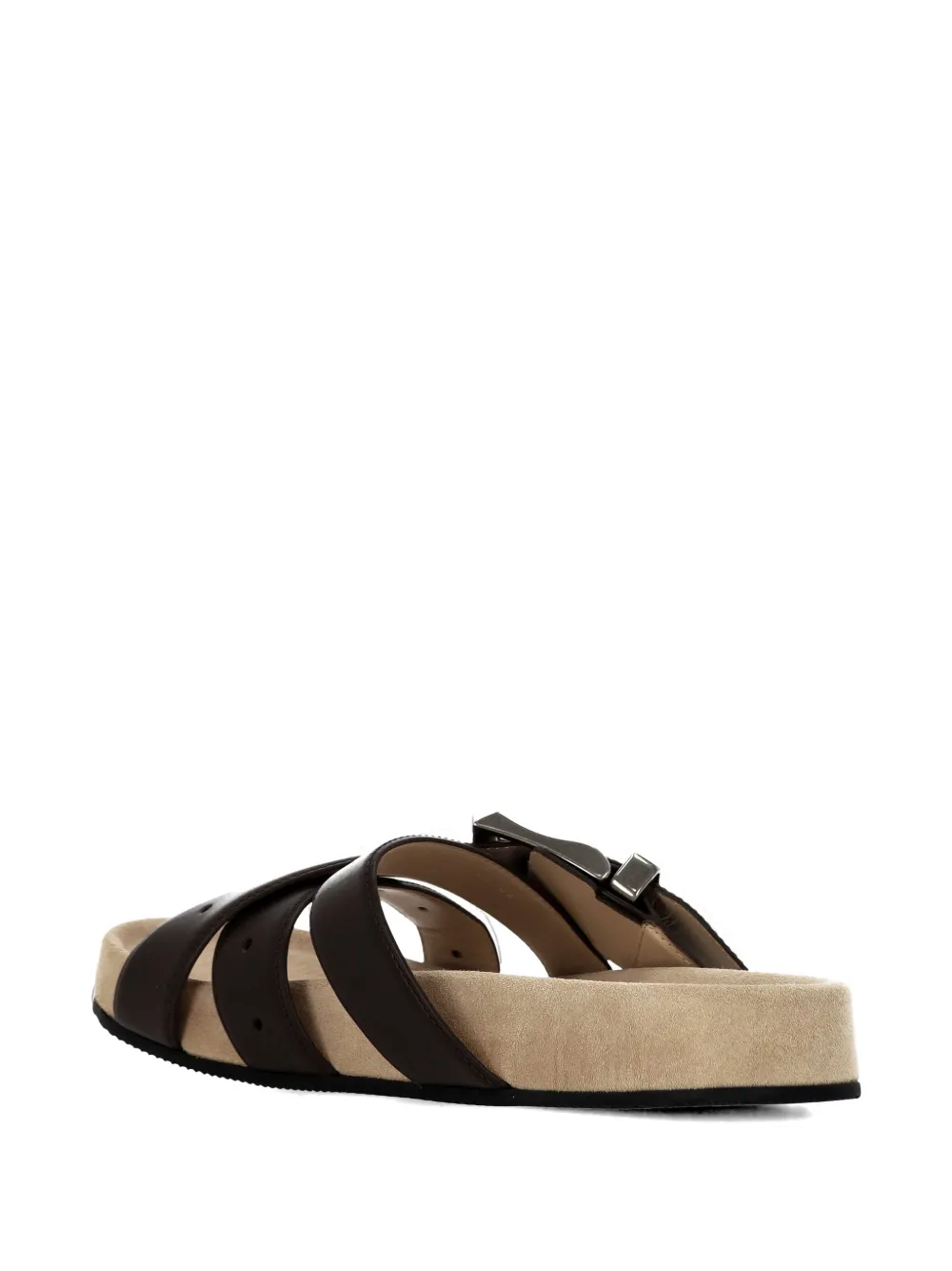 Balenciaga buckle-fastening multi-strap sandals Bruin