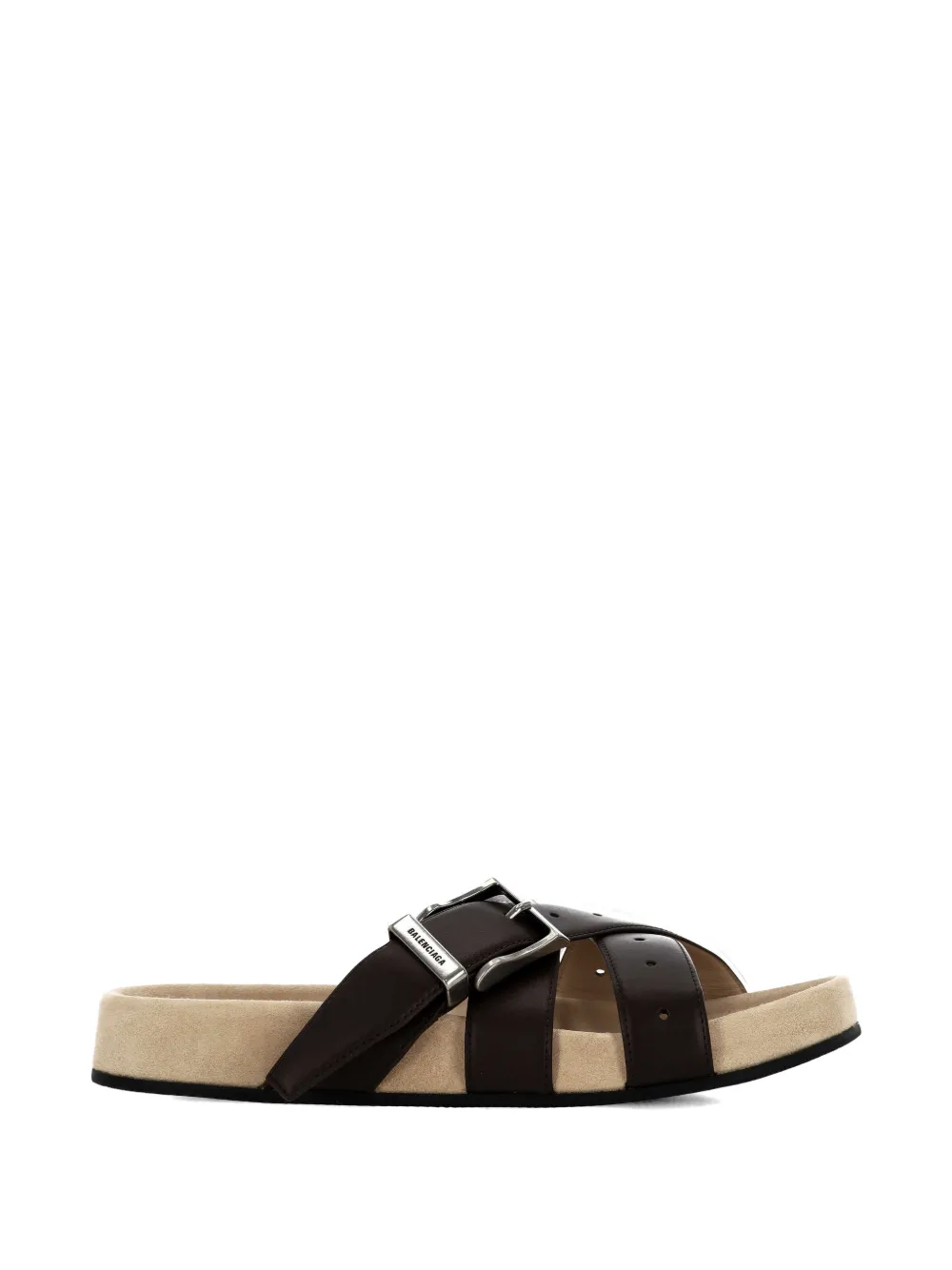 Balenciaga buckle-fastening multi-strap sandals - Marrone