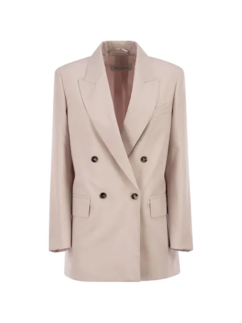 Max Mara blazer con solapas de pico y doble botonadura