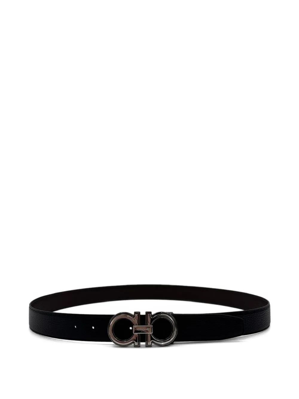 Ferragamo Gancini reversible belt - Nero