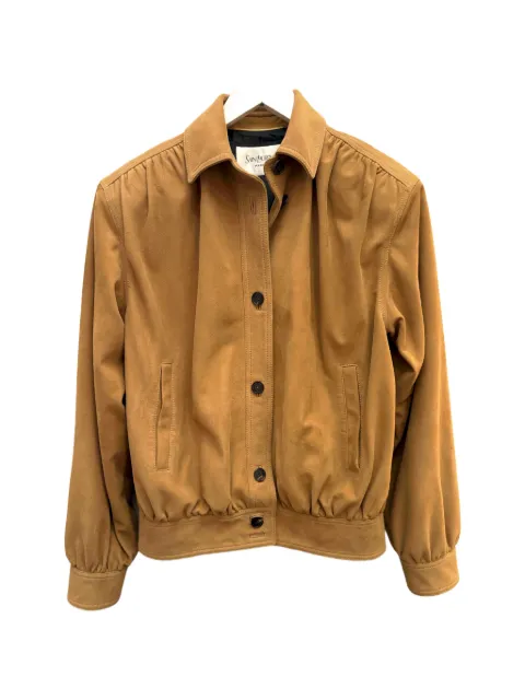 Saint Laurent suede blouson jacket