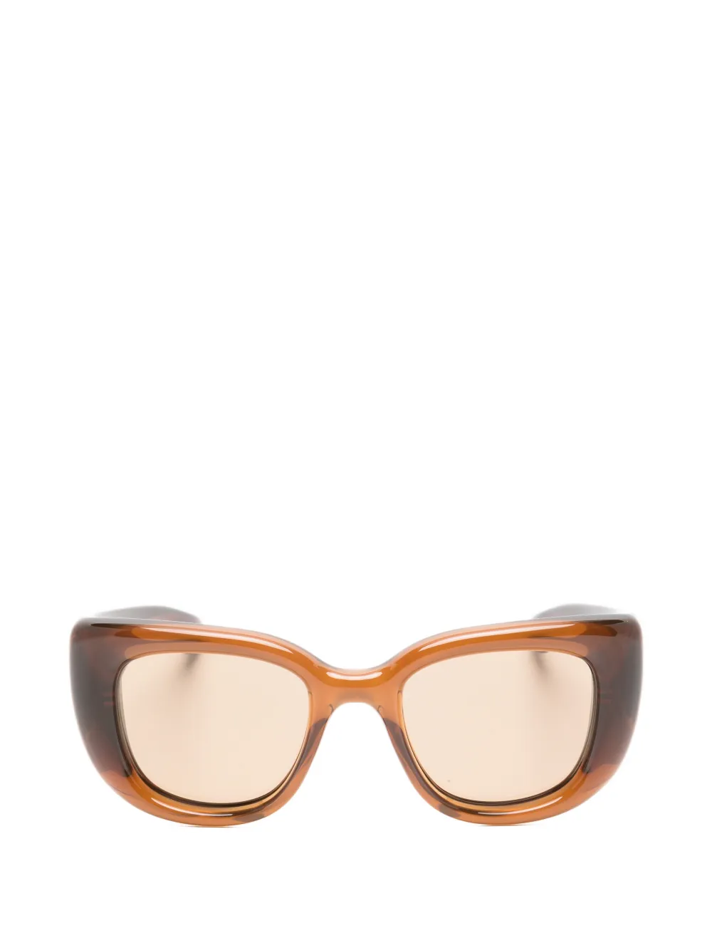 Saint Laurent Eyewear Howl square-frame sunglasses - Marrone