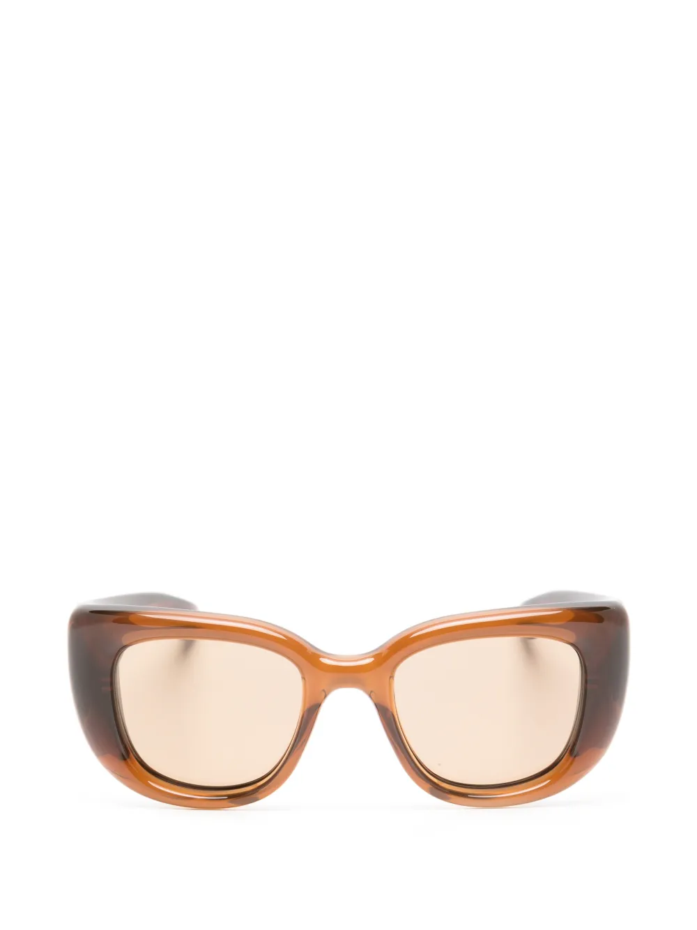 Saint Laurent Eyewear Howl square-frame sunglasses - Braun