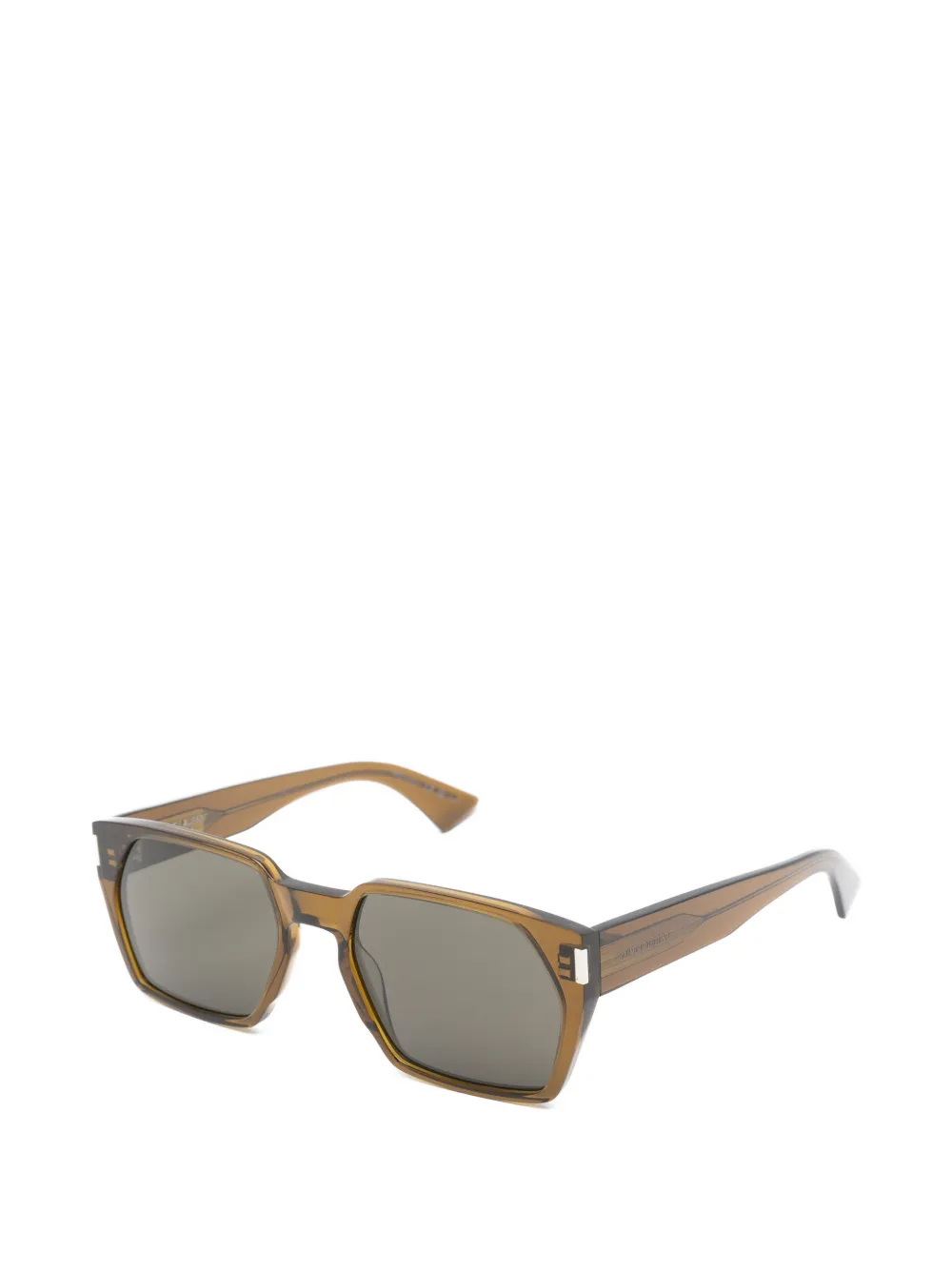 Saint Laurent Eyewear SL894 zonnebril met geometrisch montuur Bruin