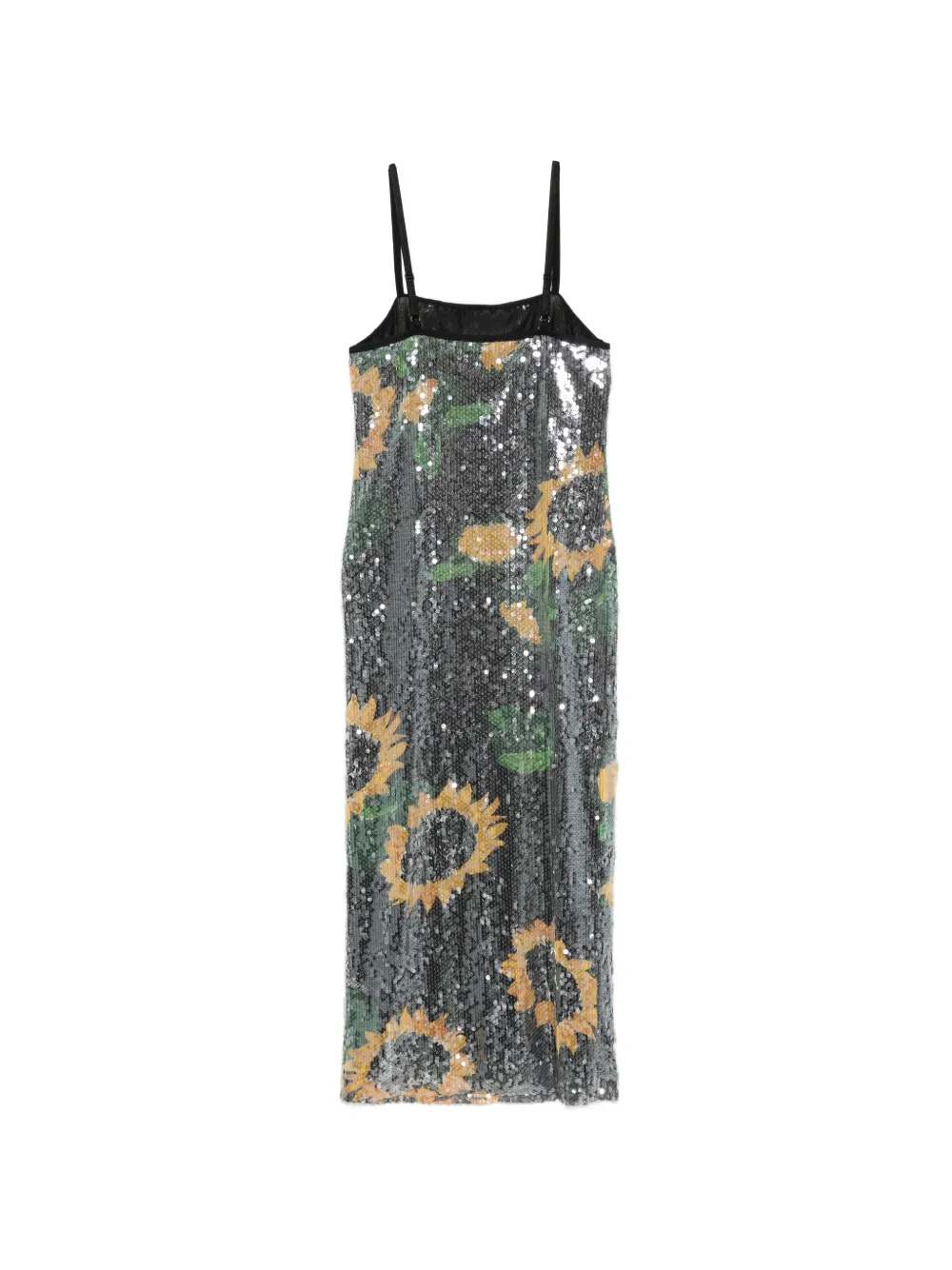 MOSCHINO JEANS Jurk met bloemenprint Zwart
