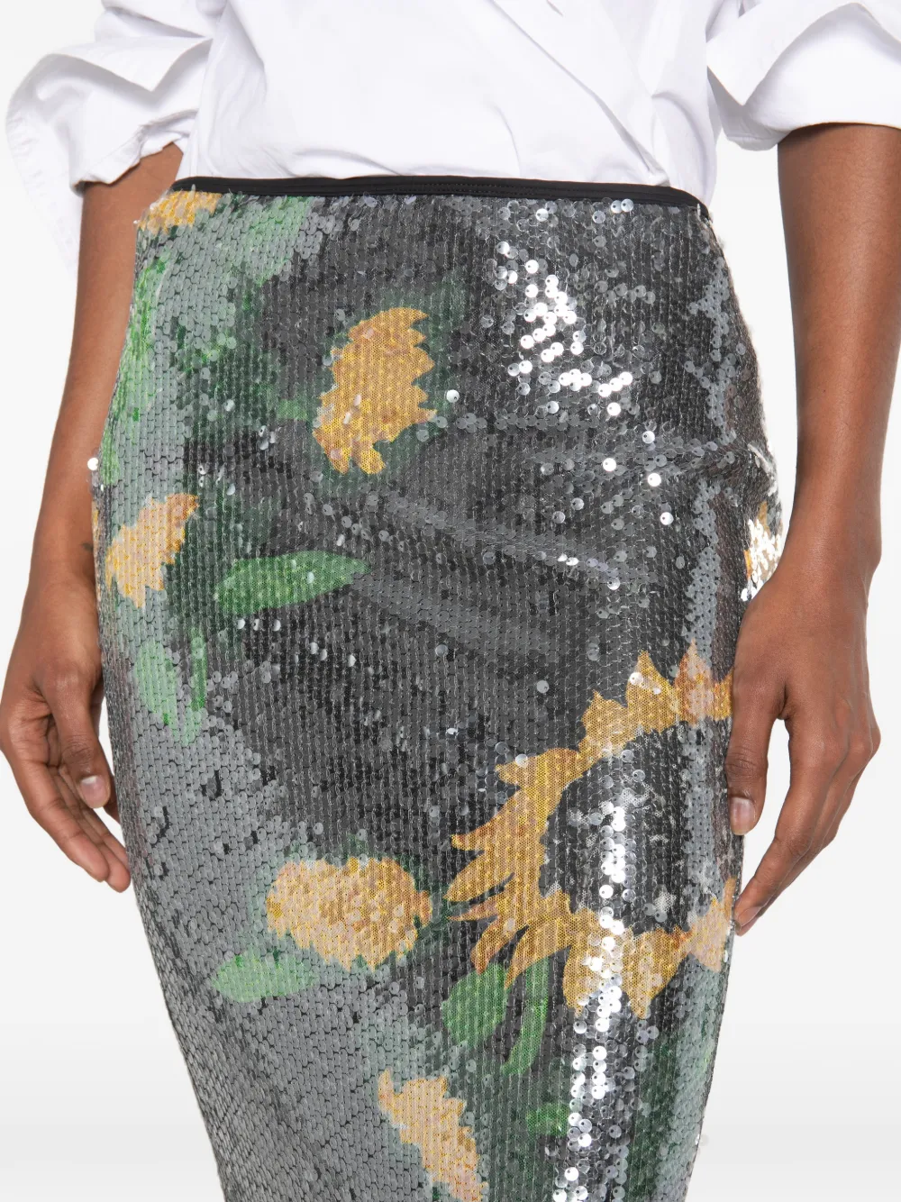 MOSCHINO JEANS Midi-rok met pailletten Zwart
