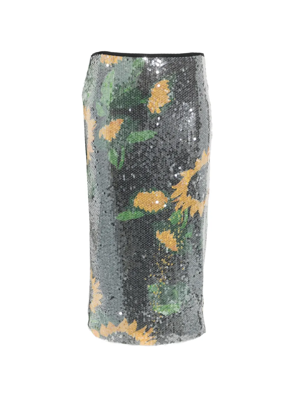 MOSCHINO JEANS sequin-embellished midi skirt - Nero