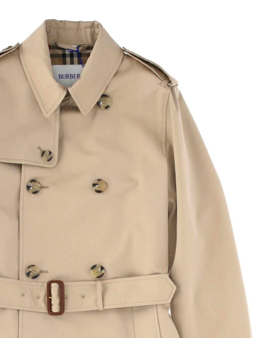 Burberry Kids Trenchcoat met dubbele rij knopen Beige
