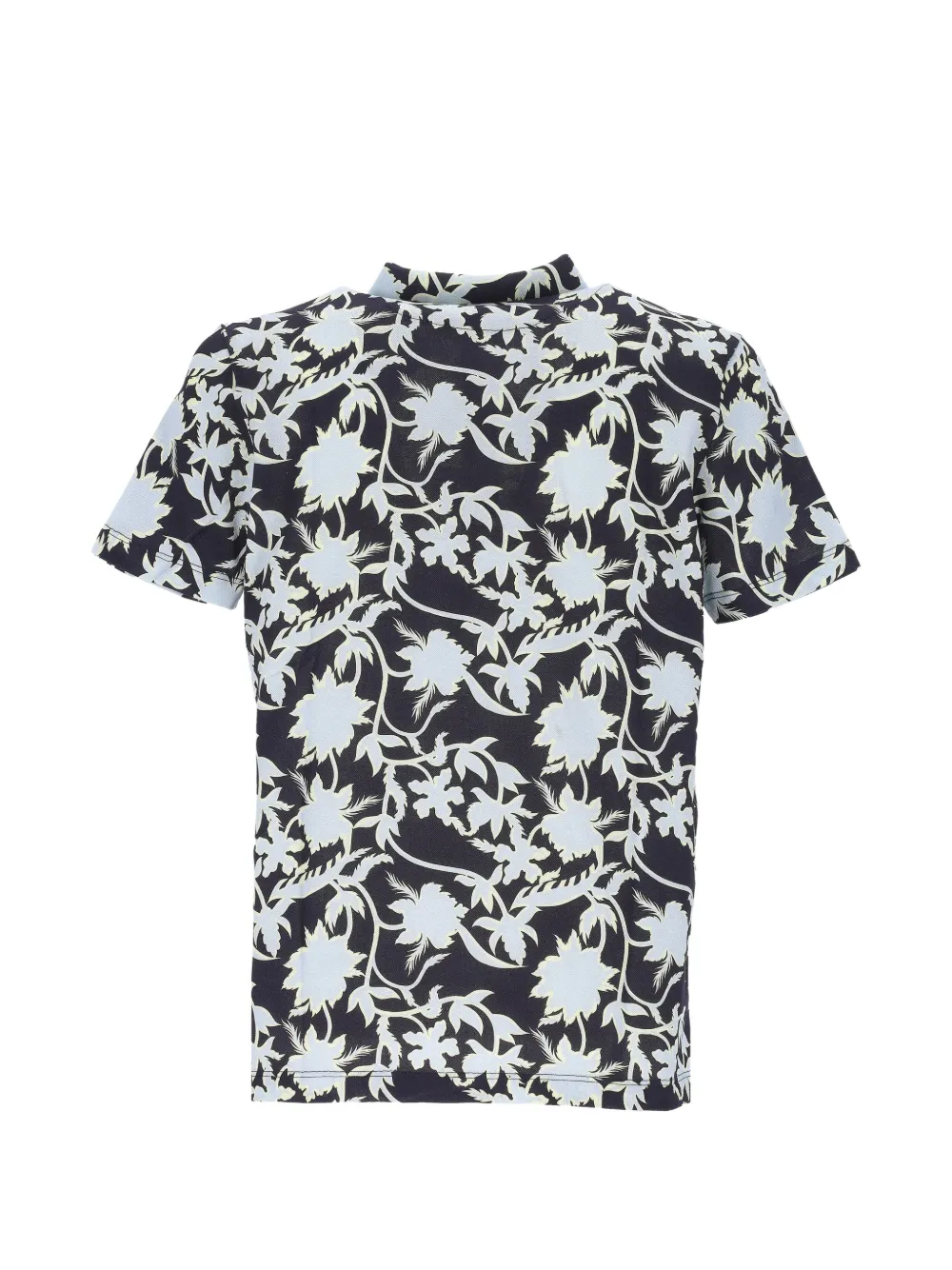  Altea Polo De Algodón Con Estampado Floral - Azul 