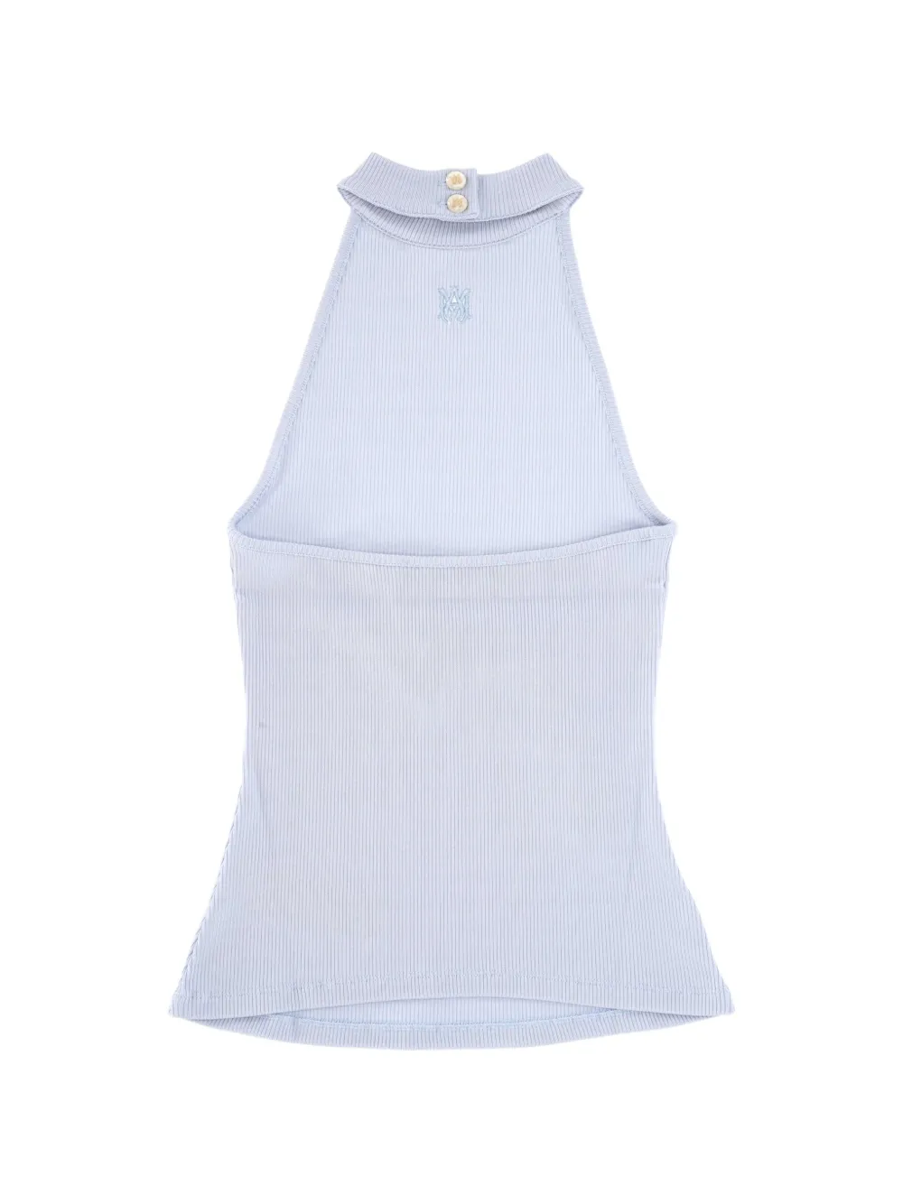 AMIRI Ribgebreide top Blauw