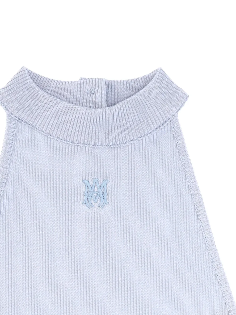 AMIRI Ribgebreide top Blauw
