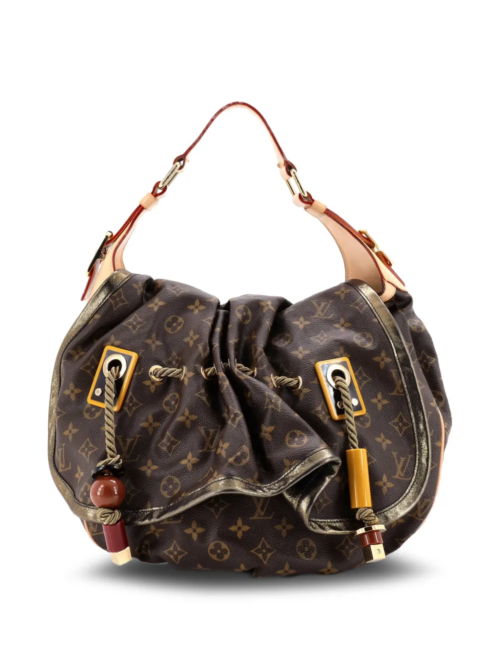 Louis Vuitton Pre-Owned Kalahari Handbag Monogram Canvas GM hobo bag - Marrone