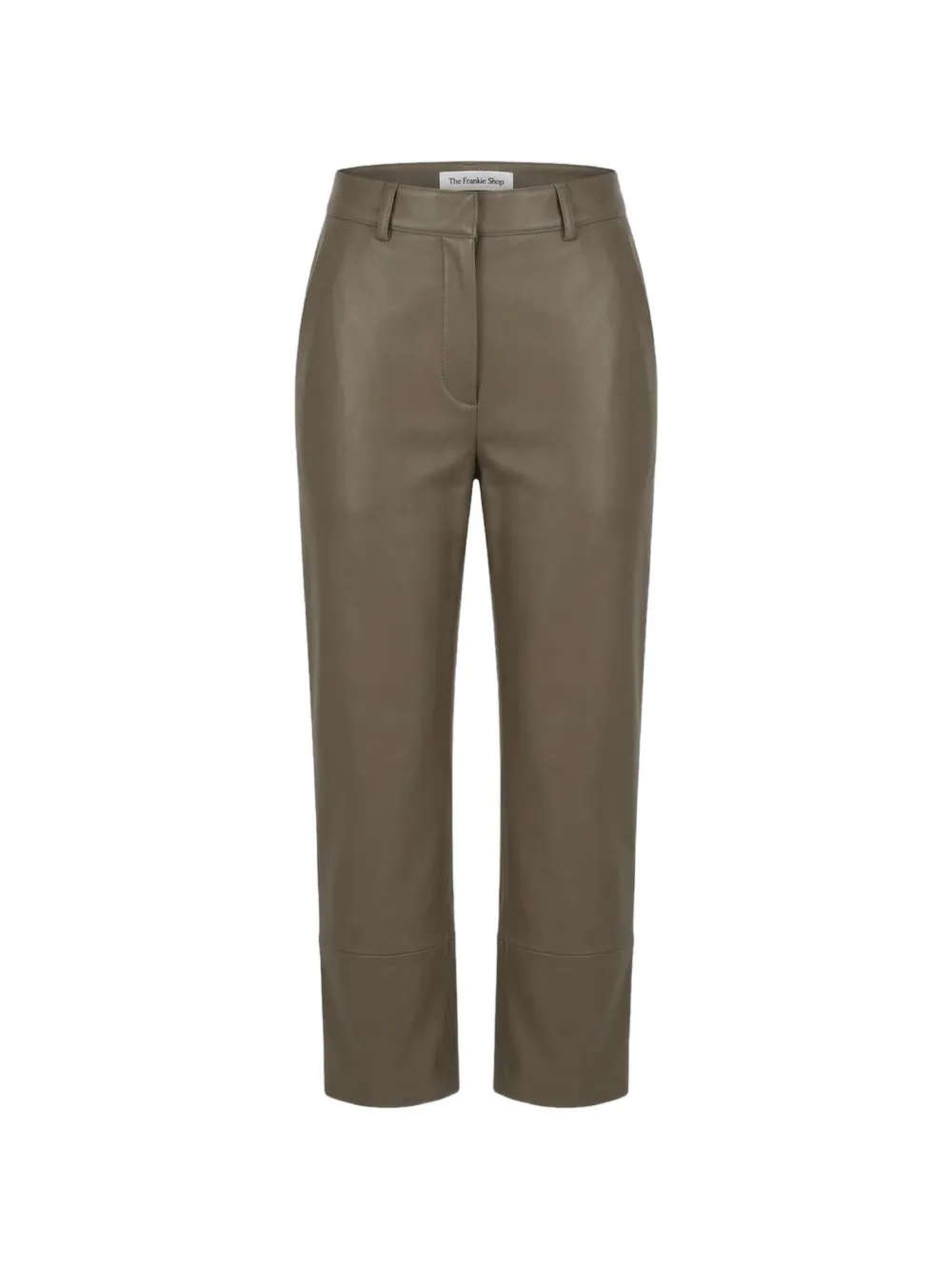 The Frankie Shop Lior leather trousers - Marrone