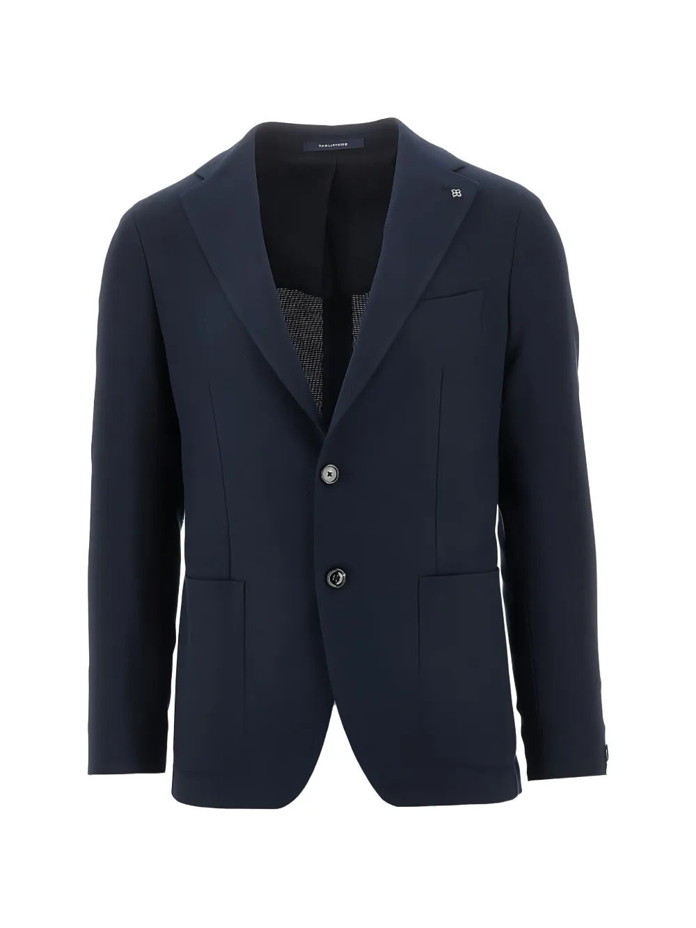 Tagliatore textured single-breasted blazer - Blue