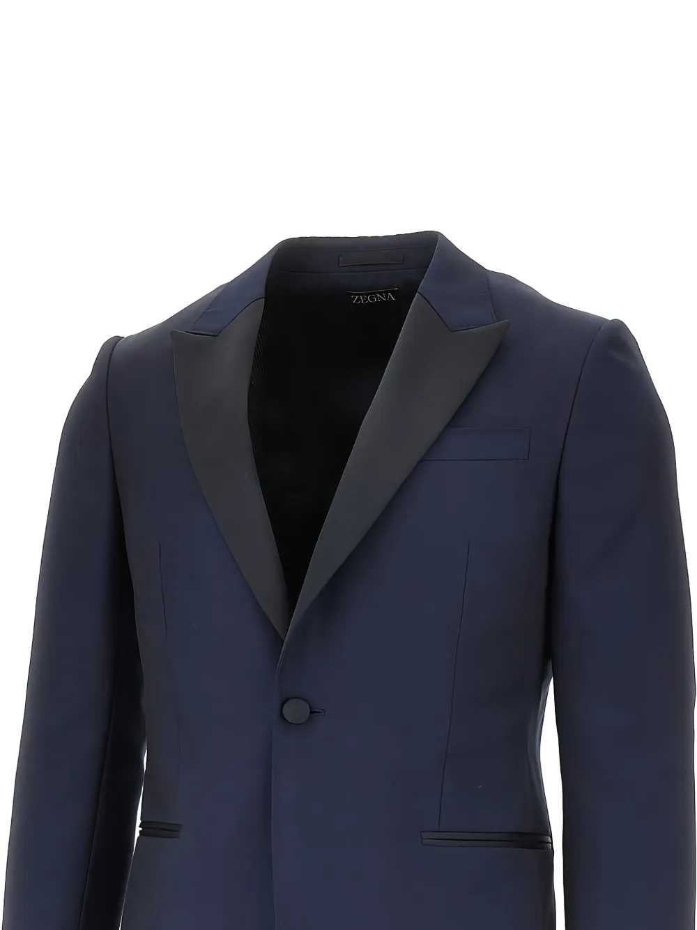 Zegna Pak met enkele rij knopen Blauw