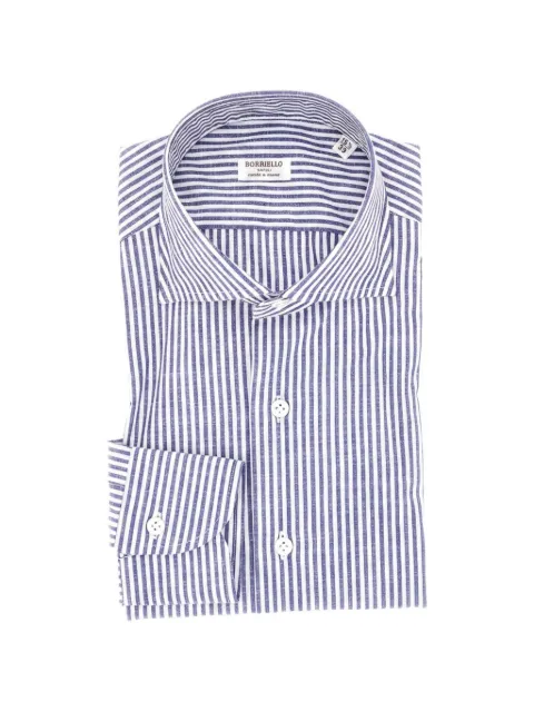 BORRIELLO NAPOLI striped-pattern cotton shirt