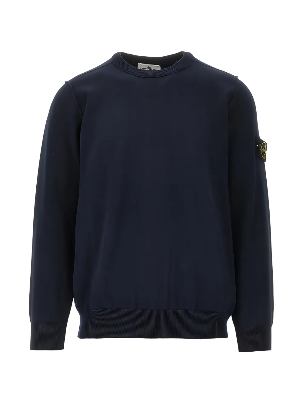 Stone Island logo-patch sweater - Blu