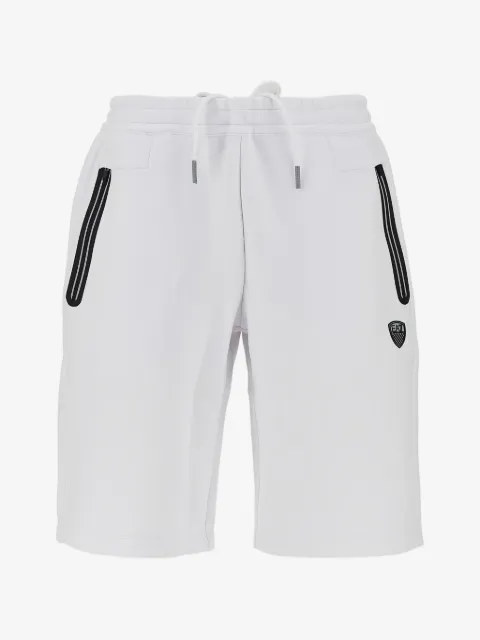 Ea7 Emporio Armani logo-patch drawstring shorts