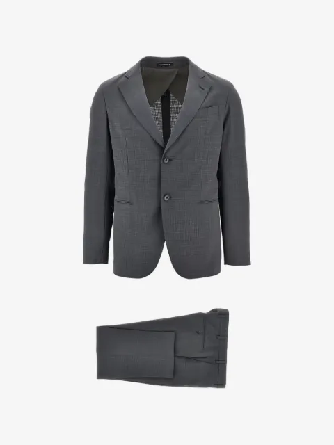 Emporio Armani costume boutonné à revers crantés
