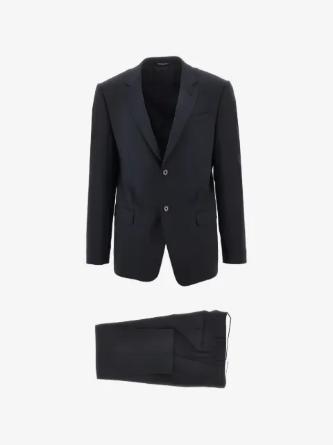 Emporio Armani traje con solapas de muesca y botones