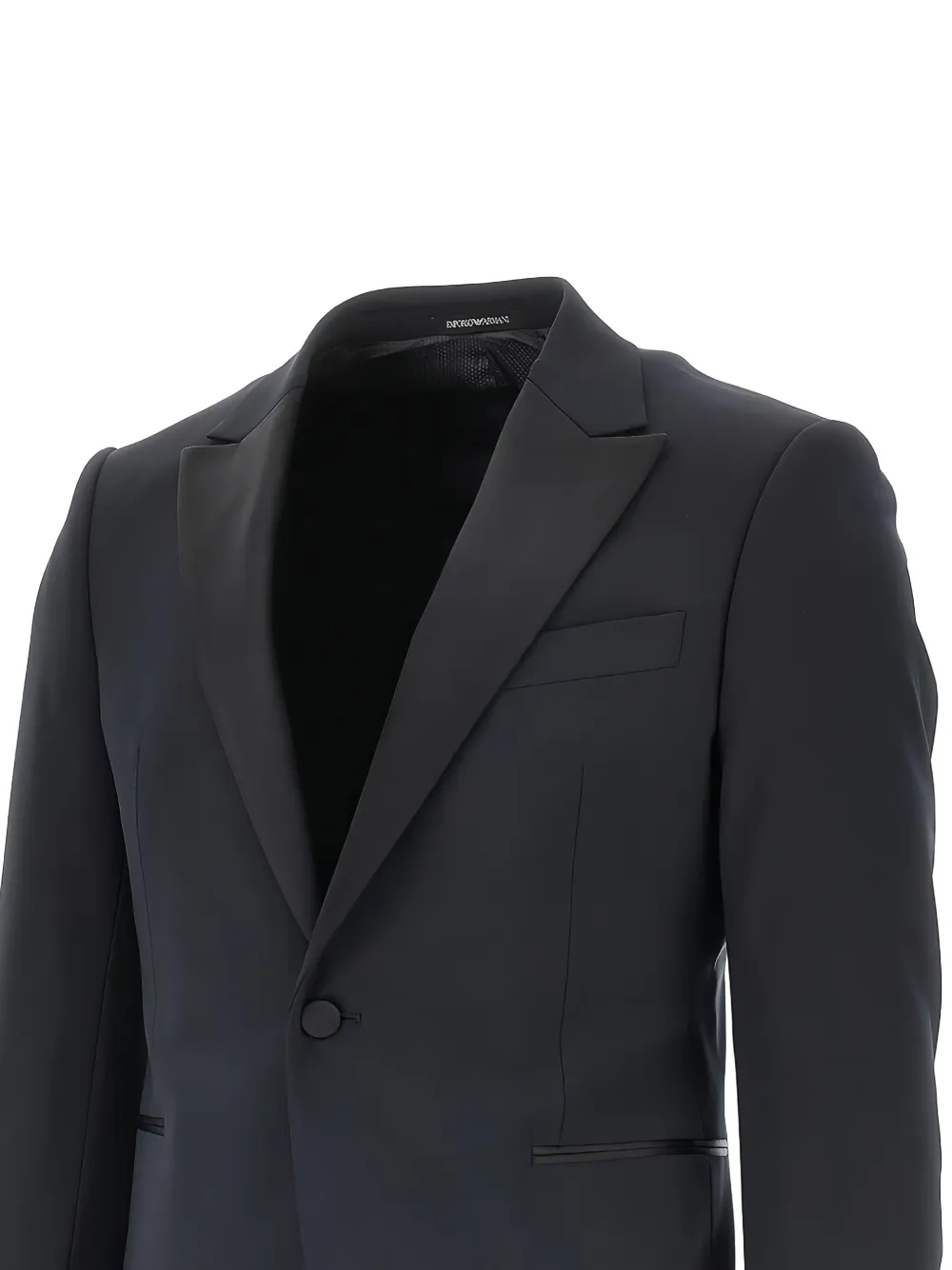 Emporio Armani Pak met satijnen revers Blauw