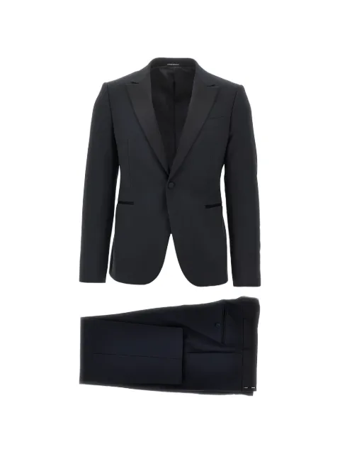 Emporio Armani satin-lapel suit