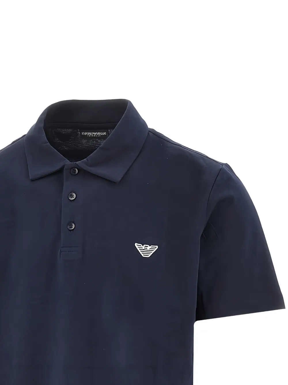 Emporio Armani Poloshirt met geborduurd logo Blauw