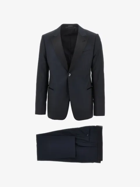 Emporio Armani peak-lapel single-breasted suit