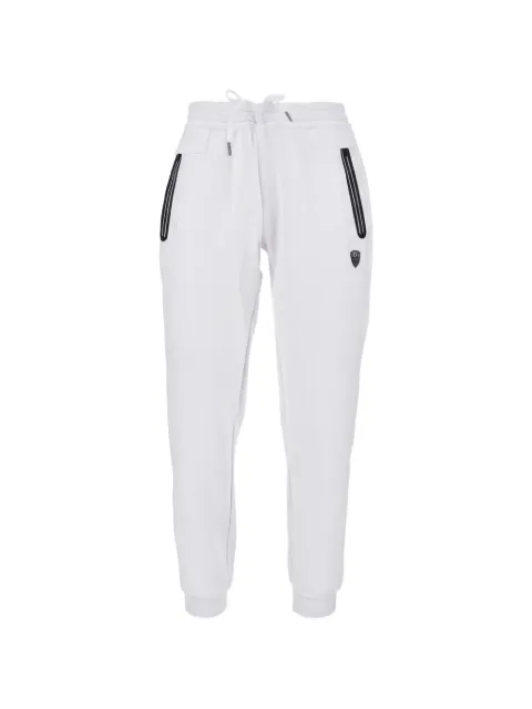 Ea7 Emporio Armani pants con parche del logo y cordones en la pretina
