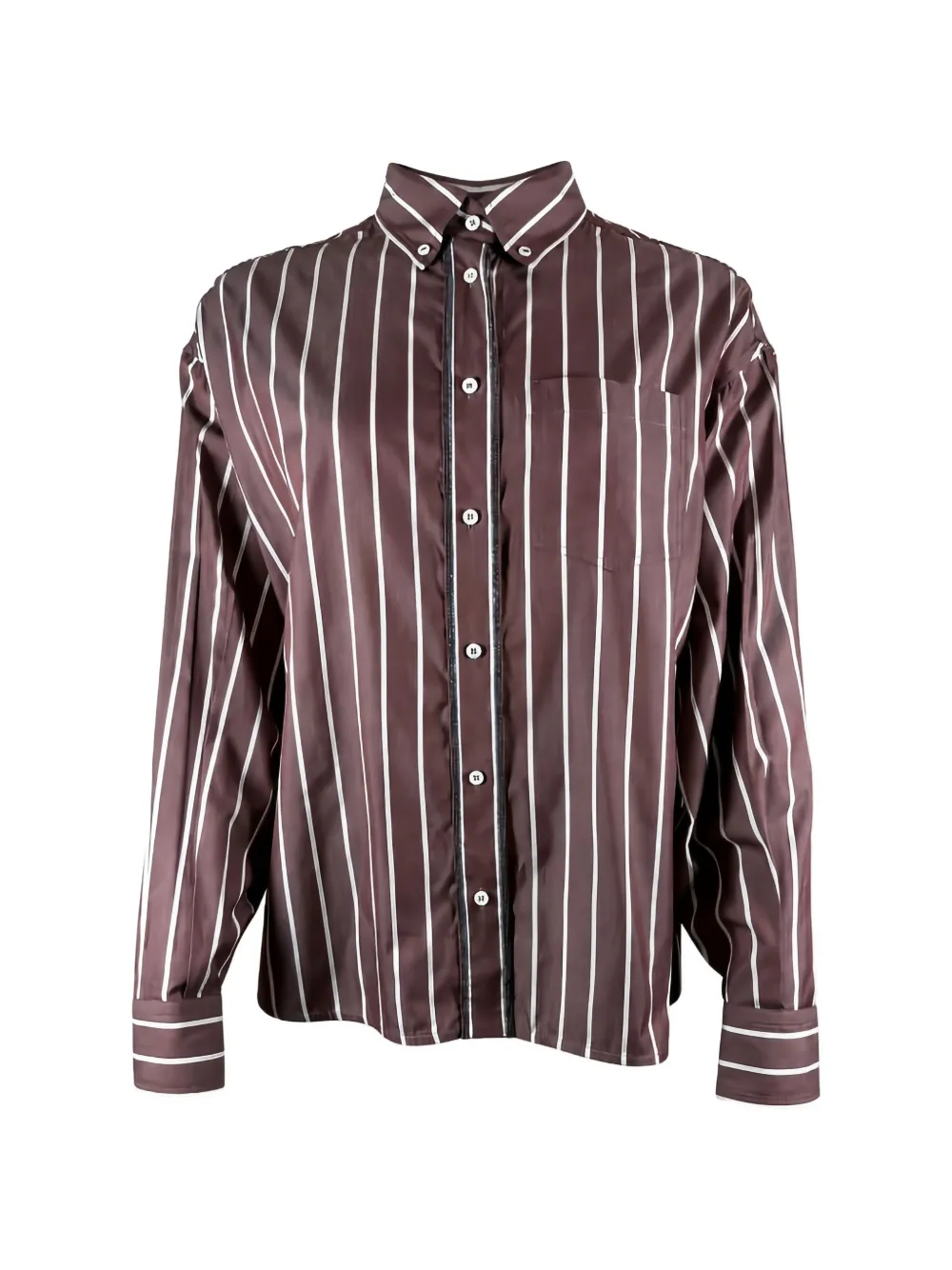 Brunello Cucinelli striped shirt - Rosso