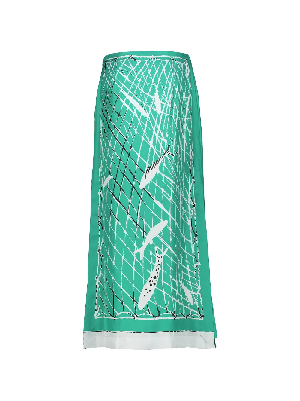  Altuzarra Falda Larga Linnie Recta - Verde 