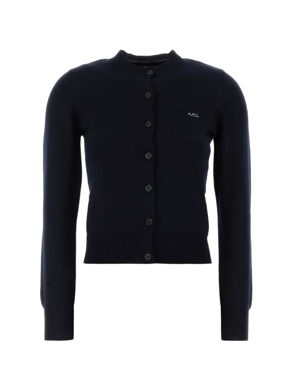 A.P.C. Rosa logo-embroidered cardigan - Blu