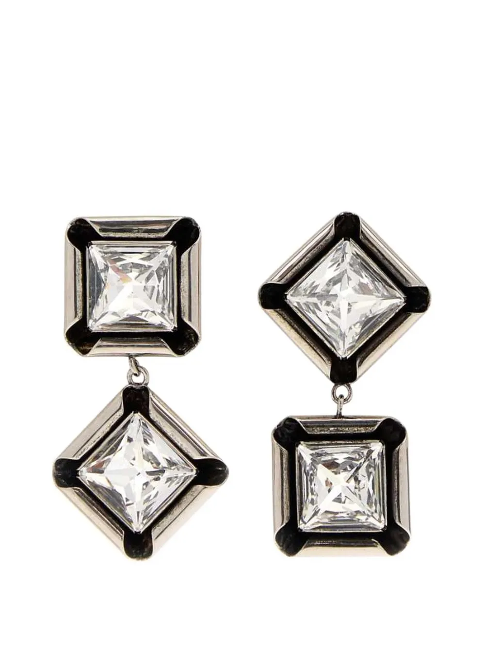 Givenchy crystal-embellished drop earrings - Argento