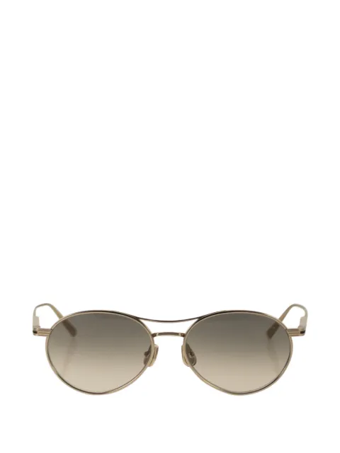 Brunello Cucinelli titanium crystal-lens sunglasses