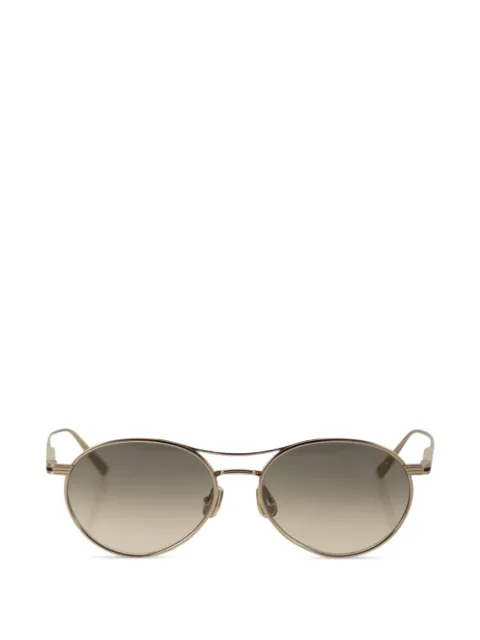 Brunello Cucinelli titanium crystal-lens sunglasses