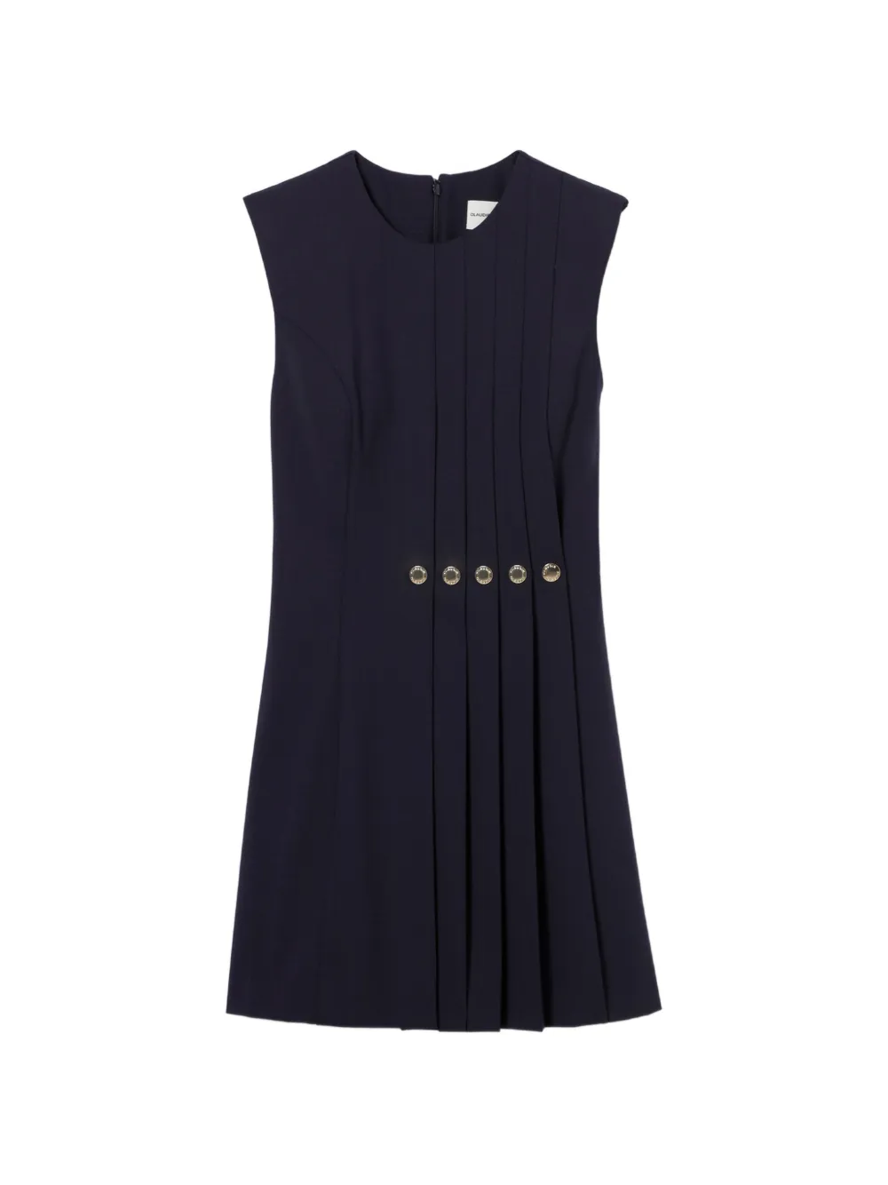 Claudie Pierlot pleated button-detail dress