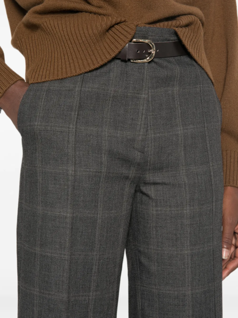 SANDRO Geruite broek Grijs