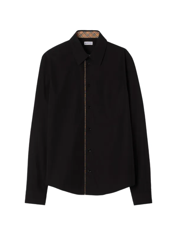 burberry dress shirt black classic-fit Check-piping Cotton Poplin | cami dress Buy Long Button Down Size:4Y this shirt exemplifies sophisticated