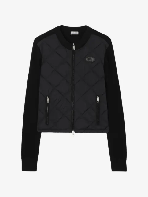 Burberry quilted nylon and wool jacket