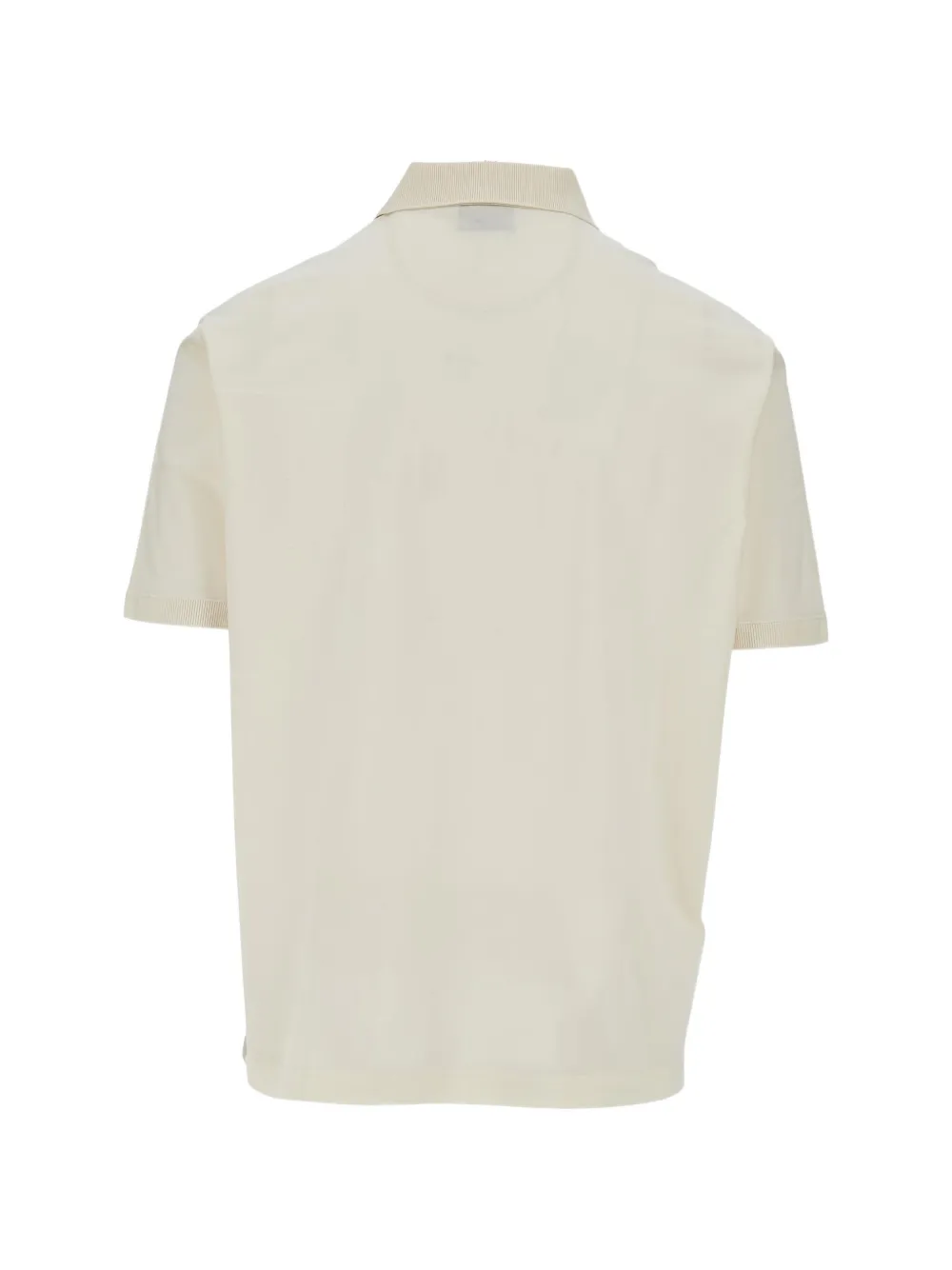 Emporio Armani Poloshirt met logoplakkaat Beige