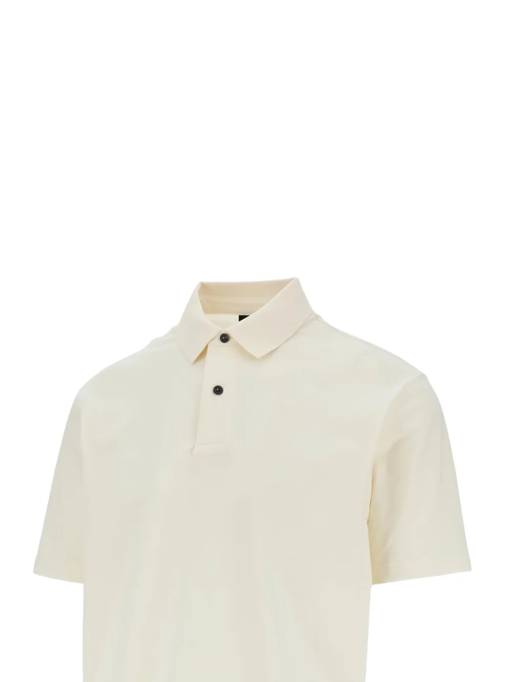 Emporio Armani Poloshirt met logoplakkaat Beige