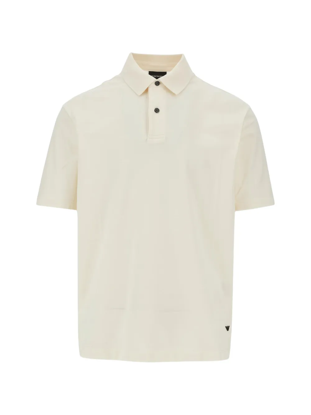 Emporio Armani Poloshirt met logoplakkaat Beige