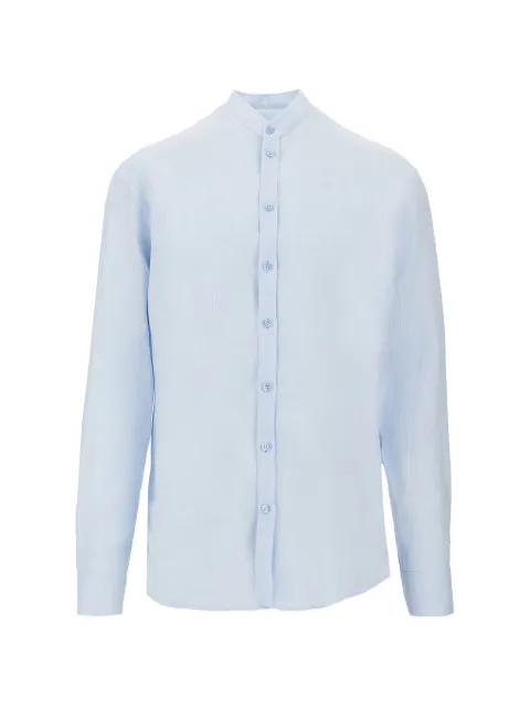 Emporio Armani guru-collar long-sleeve shirt