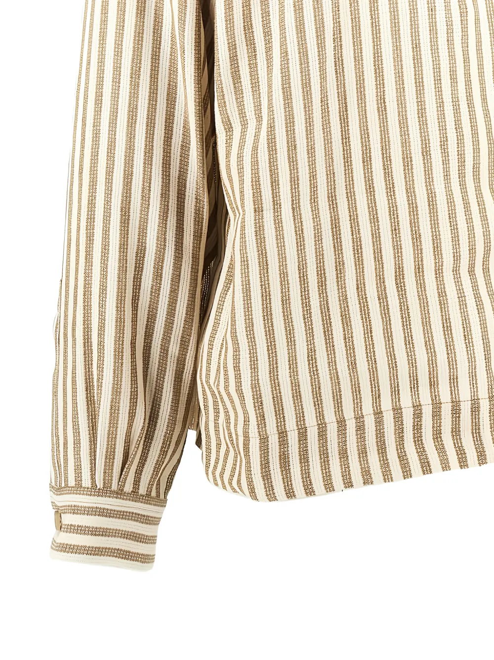 Emporio Armani Gestreept T-shirt met lange mouwen Beige