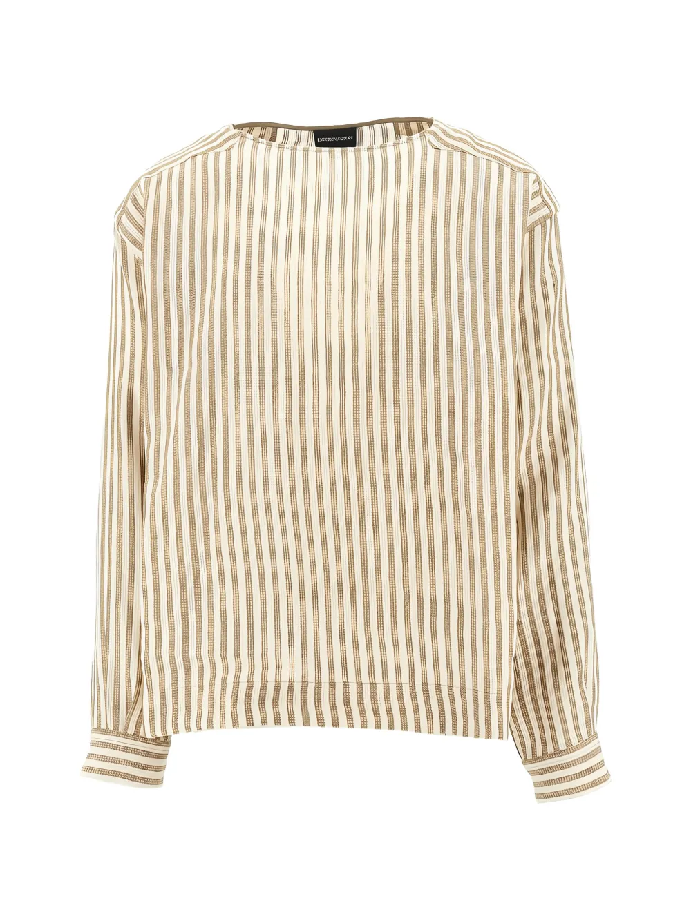 Emporio Armani striped long-sleeve T-shirt - Toni neutri
