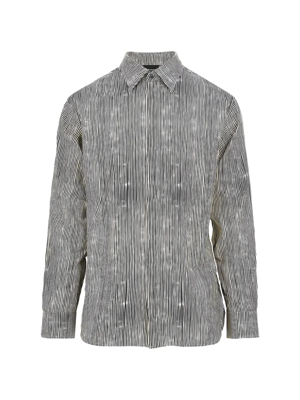 Emporio Armani striped long-sleeve shirt - Blu