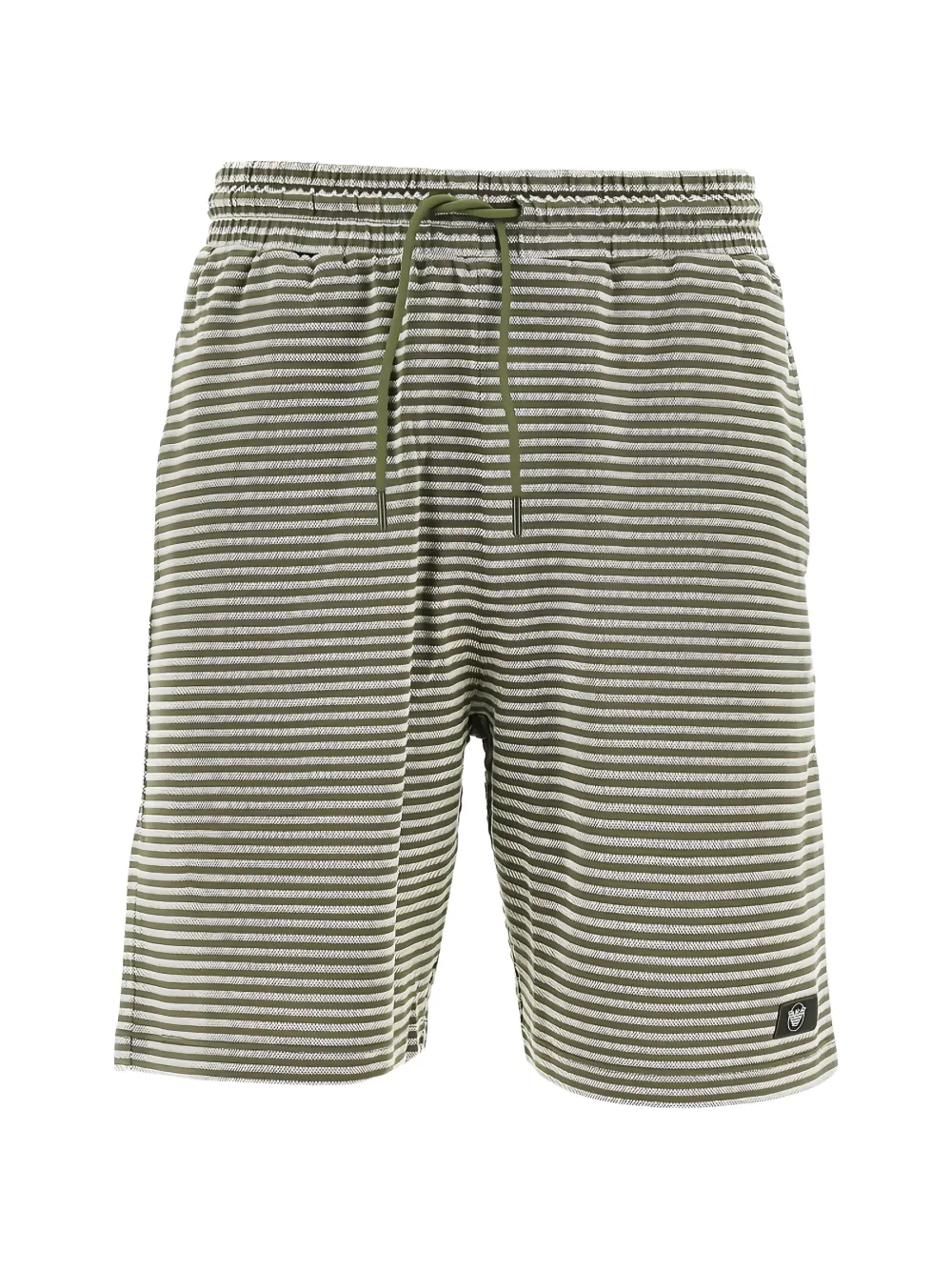Emporio Armani striped drawstring swim shorts - Verde