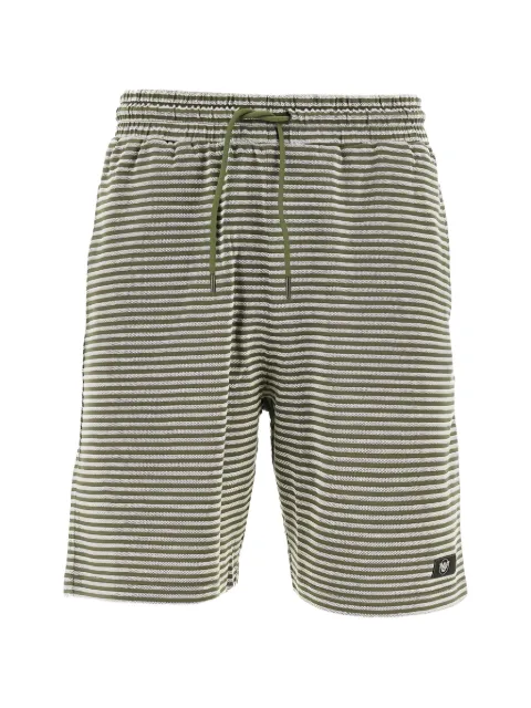 Emporio Armani striped drawstring swim shorts